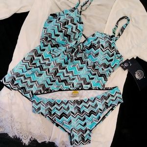 Sea & Sand Two-Piece Tankini Swimsuit